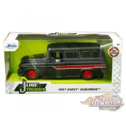 1957 Chevrolet Suburban (Primer Black) - Just Truck -  JADA 1/24 -  97686 - Passion Diecast 