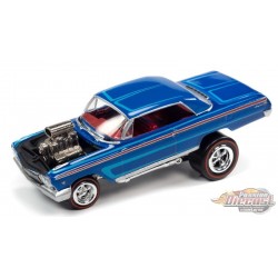 1962 Chevrolet Impala Coupe in Deep Blue Gloss - Zinger - Johnny Lightning 1:64 - JLSP207 B -  Passion Diecast 