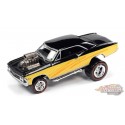 1966 Chevrolet Chevelle en noir brillant et jaune - Zinger  Johnny Lightning 1:64 - JLSP208 A