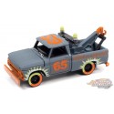 1965 Chevy Truck Dépanneuse en Flat Smoke Blue-Gris - Demolition Derby - Johnny Lightning 1:64 - JLSP209 A
