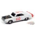 1970 Dodge Dart in Gloss White with Red Stripe  - Spoilers - Johnny Lightning 1:64 - JLSP211 A