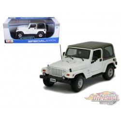 Jeep Wrangler Sahara Blanc - Maisto 1/18 - 31662 WH  Passion Diecast 