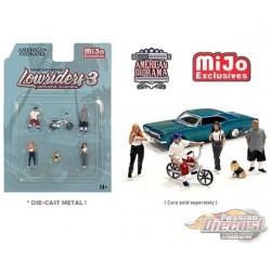 Mijo Exclusive - Figure Low Rider 3 - set Figurine 6 pieces Diecast  -  American Diorama 1-64 - 76480 MJ - Passion Diecast