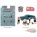 Mijo Exclusive - Figure Low Rider 3 - set Figurine 6 pieces Diecast  -  American Diorama 1-64 - 76480 MJ