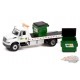 Waste Management - 2013 International Durastar Flatbed - H.D. Trucks Series 22 - Greenlight  1/64 - 33220 B