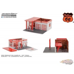Phillips 66 - Vintage Gas Station - Mechanic's Corner Series 8 - Greenlight 1/64 - 57092 - Passion diecast