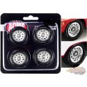 Mopar Rally Wheel and Tire Set of 4 pieces -  Acme 1/18 -  A1806123 RW