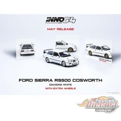 Ford Sierra RS500 1986 Blanc avec roue en extra  - INNO 64 - 1/64 - IN64-RS500-DIW  Passion Diecast