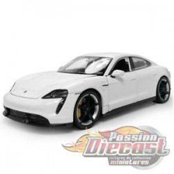 Porsche Taycan Turbo Blanc - Welly 1/24 - 24107 WH - Passion Diecast 