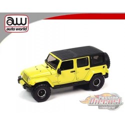 2017 Jeep Wrangler Shahara Unlimited Green - Auto World 1/64 - AWSP077 A -  Passion Diecast 