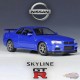 Nissan Skyline GT-R (R34) Blue Metallic - Welly 1/24 - 24108 MBL - Passion Diecast 