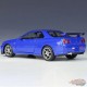 Nissan Skyline GT-R (R34) Bleu métallisé - Welly 1/24 - 24108 MBL  - Passion Diecast 