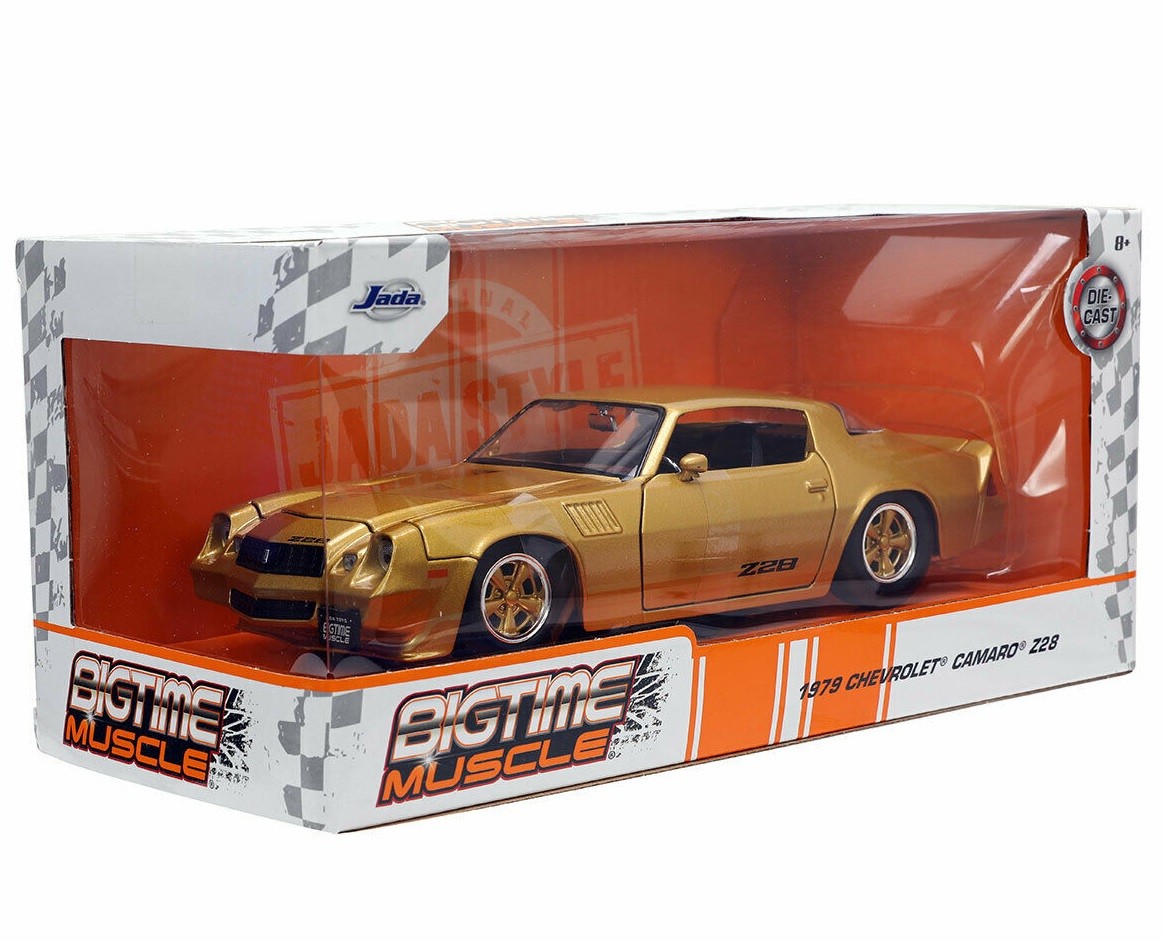 1979 Chevy Camaro Z28 Gold - Bigtime Muscle - Jada 1/24 - 33056 - 53003  W172GT B - Passion Diecast