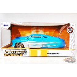 1951 Mercury Baby Blue and White - Bigtime Muscle - Jada 1/24 - 33527 - Passion Diecast 