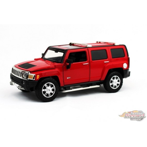 Hummer H3 - Rouge - Optimum Diecast - 1/24 - 724240 - Passion Diecast