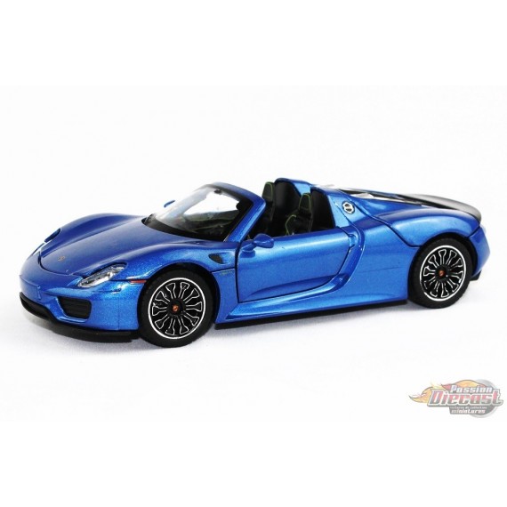 2010 Porsche 918 Spyder - Bleu - Optimum Diecast - 1/24 - 724243 - Passion Diecast 