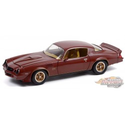 1978 Chevrolet Camaro Z/28 - Greenlight 1/18 - Carmine Metallic with Two-Tone Gold Striping   - 13604