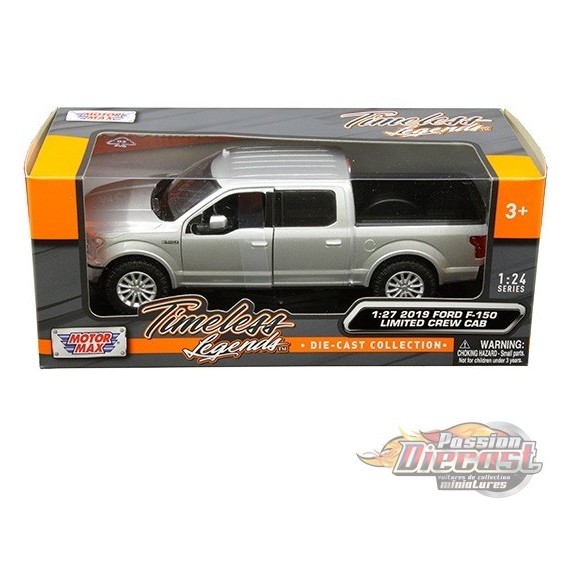 2019 Ford F-150 Limited Crew Cab (Silver) - Motormax 1-24 - 79364 SIL - Passion Diecast 