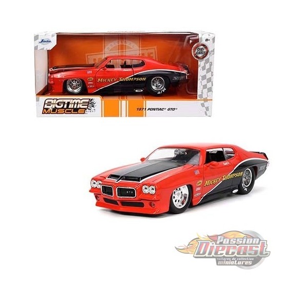 1971 Pontiac GTO Judge Orange - Bigtime Muscle - Jada 1/24 - 33044 - Passion Diecast 