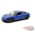 Porsche Taycan Turbo Bleu- Welly 1/24 - 24107 MBL