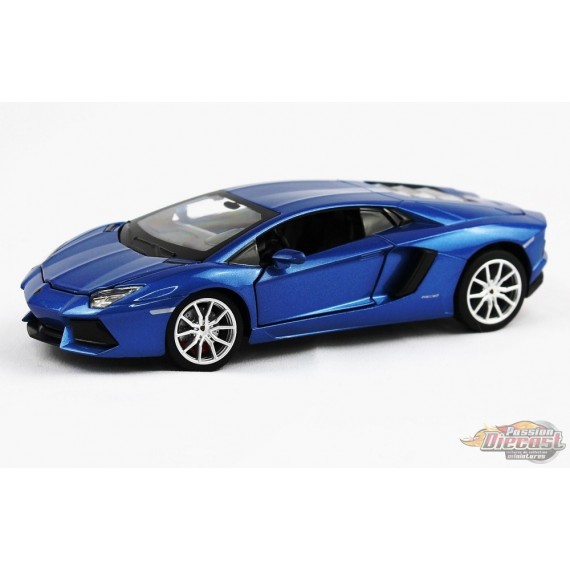 2013 Lamborghini Aventador Coupe - Bleu - Optimum Diecast - 1/24 - 724254 - Passion Diecast 