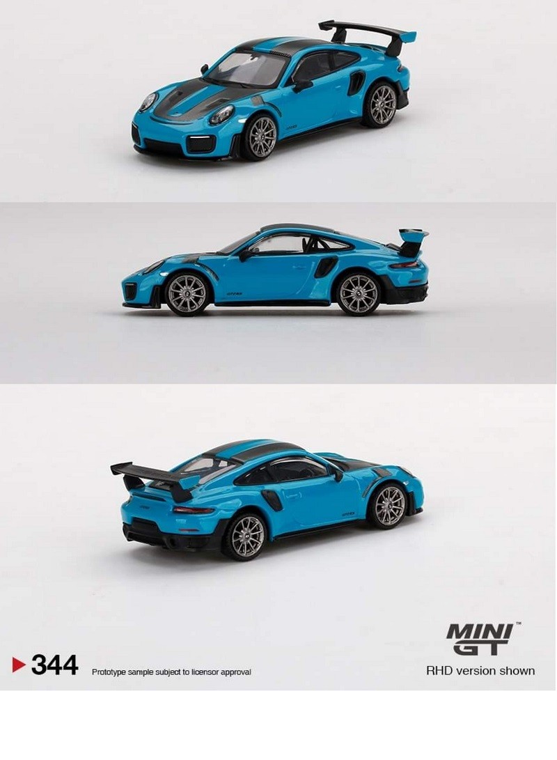MINI GT - 1:64 collectible on X: 🔥MINI GT New on Pre-Order! 🔥 📌[  MGT00344 ] LHD & RHD available Porsche 991 GT2 RS Weissach Package Miami  Blue   / X