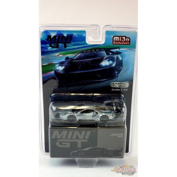 Ford GT GTLM Test Car Noir Mat - CHASE CAR - USA Exclusive -  MINI GT 1:64 - MGT00246GR - Passion Diecast 