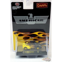 HE Gasser 1941 Willy's Gasser Black w/ Flames - CHASE CAR - M2 Machine Hobby Exclusive 1:64 - 31600-GS10GR