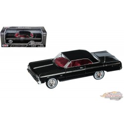 1964 Chevrolet Impala Hard Top Black - Motormax 1-24 - 73259 BK - Passion Diecast