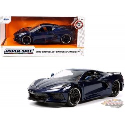 Chevrolet Corvette Stingray (Blue) "Hyper-Spec" - Jada 1/24 - 32949 - Passion Diecast 