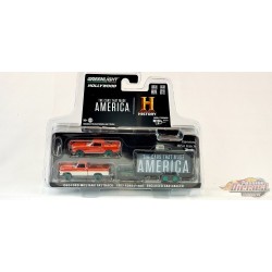 CHASE CAR 1967 Ford F-100 et 1965 Ford Mustang Fastback - The Cars That Made America  - 1/64 Greenlight - 31120 CGR