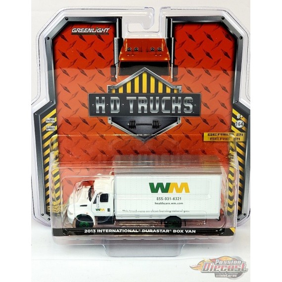 CHASE CAR 2013  International Durastar - Camion Cube Waste Management  - H.D. Trucks Series 21- Greenlight 1/64 - 33210 AGR