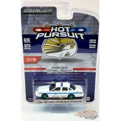 CHASE CAR 1995 Ford Crown Victoria Police Interceptor - Chicago Police Department - Hot Pursuit 36 - 1-64 Greenlight 42930 DGR