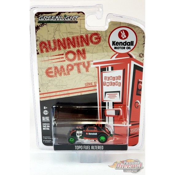 CHASE CAR Topo Fuel Altered Dragster- Kendall Motor Oil -  Running on Empty 12 - 1-64 greenlight - 41120 FGR