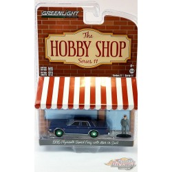 CHASE CAR 1986 Plymouth Grand Fury Unmarked Police Car Man in Suit- The Hobby Shop Series 11 - 1/64 Greenlight -  97110 DGR