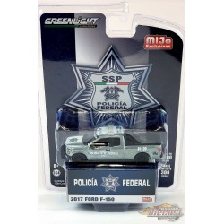 CHASE CAR 2017 Ford F-150 SSP Policia Federal De Mexico - Mijo Exclusive- Greenlight 1/64 - 51380GR