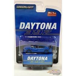CHASE CAR 2018 Dodge Charger Daytona 392 Hemi Bleu - Mijo Exclusive - Greenlight 1/64 - 51424GR