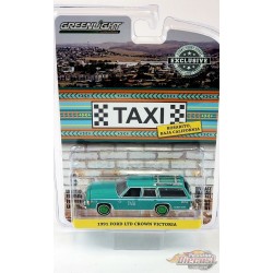 CHASE CAR 1991 Ford LTD Crown Victoria - Rosarito, Baja California,Taxi Hobby Exclusive 1/64 Greenlight - 30225GR