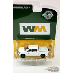 CHASE CAR Waste Management - 2020 Chevrolet Silverado- Hobby Exclusive - 1/64 Greenlight - 30255GR
