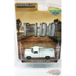 CHASE CAR 1973 Ford F-100 - blanc, altéré par le temps Oncle Jesse - greenlight 1/64  Hobby Exclusive - 30217GR
