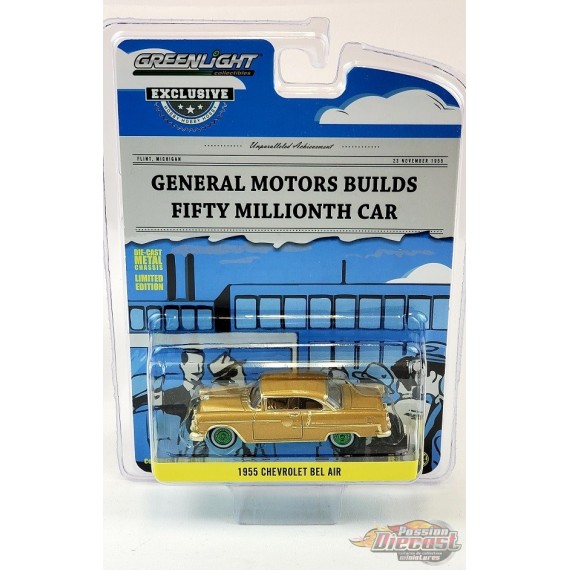 CHASE CAR 1955 Chevrolet Bel Air - La 50 millionième voiture General Motors - Hobby Exclusive -1/64 Greenlight - 30231GR