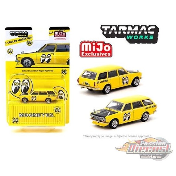 Datsun Bluebird 510 Wagon Mooneyes Special Limited Edition - Tarmac Works - 1/64 - T64G-026-ME2 - Passion Diecast 