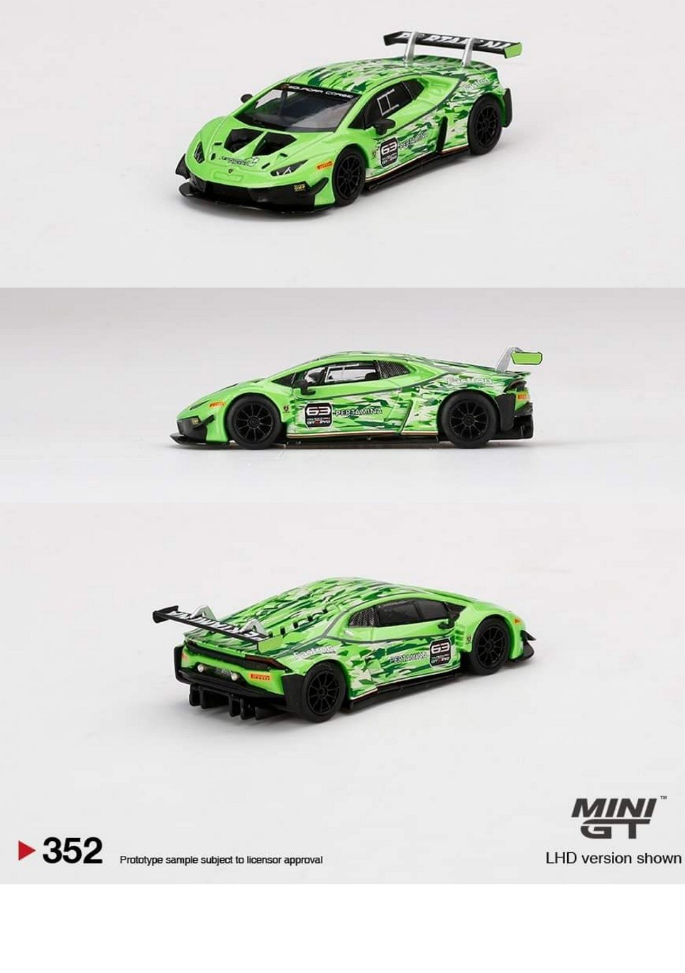Mini GT - 1:64 - Lamborghini Huracan GT3 EVO Presentation - Mijo Exclusives  USA - MGT00352 Passion DIecast