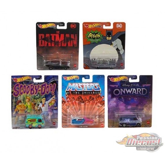 Hot Wheels 1:64 Retro Entertainment 2021 G Case Favorite Ensemble de 5 Voitures - DMC55-957G - Passion Diecast