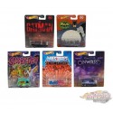 (Web Only) Hot Wheels 1:64 Retro Entertainment 2021 G Case Favorite Ensemble de 5 Voitures - DMC55-957G