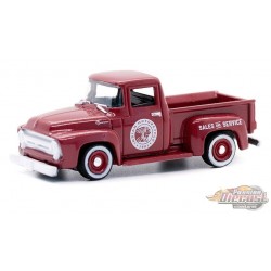 Indian Motorcycle - Vente et service - 1954 Ford F-100 - Blue Collar Collection Series 10 - 1/64 Greenlight - 35220 A