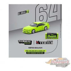 Vertex Silvia S14 Vert clair - Tarmac Works - 1/64 - T64G-TL018-LG