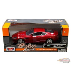 Aston Martin DB9 Coupe - Red - Motormax - 1/24 - 73321 RD - Passion Diecast