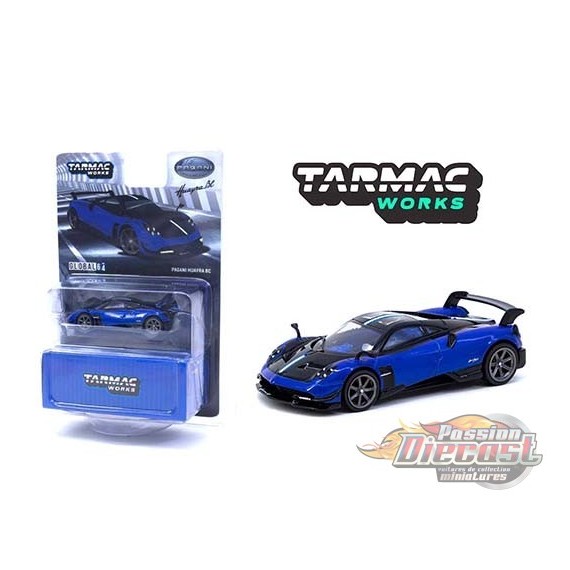 Pagani Huayra BC Bleu - Tarmac Works - 1/64 - T64G-TL014-BL - Passion Diecast 