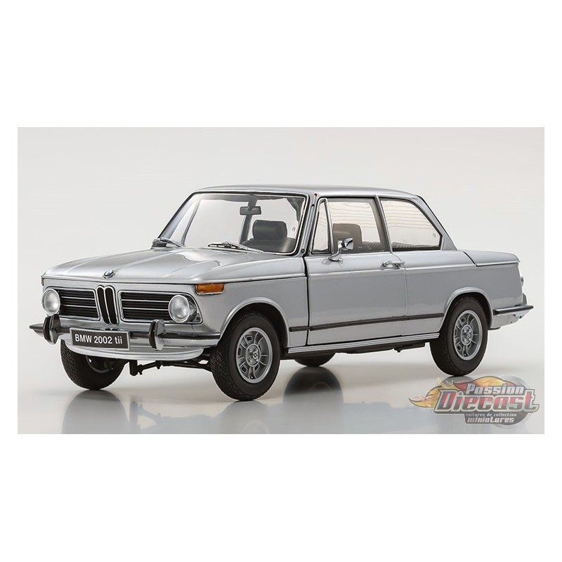 BMW 2002 TII Silver - KYOSHO1/18 - K08543S - Passion Diecast